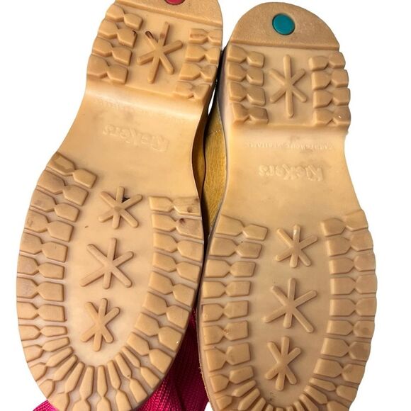 Kickers Yellow Gold Low Top Women’s Boots Pink Laces size 6 - Picture 9 of 9